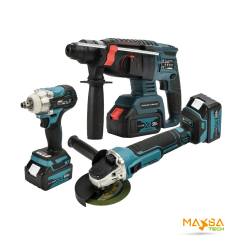 Assur Pro Kömürsüz Motor 3'lü Combo Set (Taşlama- Darbeli Matkap- Darbeli Somun Sökme)