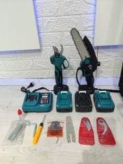 DAWREEK 3 BATARYALI TELESKOPİK UZATMA+BUDAMA+TESTERE SETİ